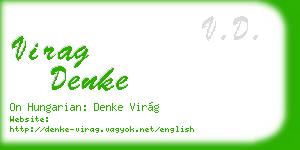 virag denke business card